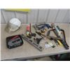 Image 1 : Caulking Guns, Nail Puller, Stapler, Level, Hammer, Plus 