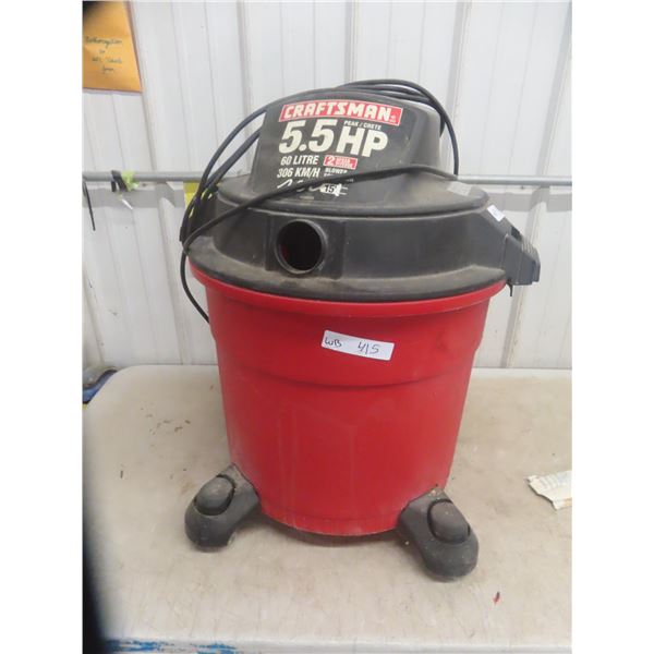 Craftsman 5.5hp 60 Litre Shop Vac- No Hose 