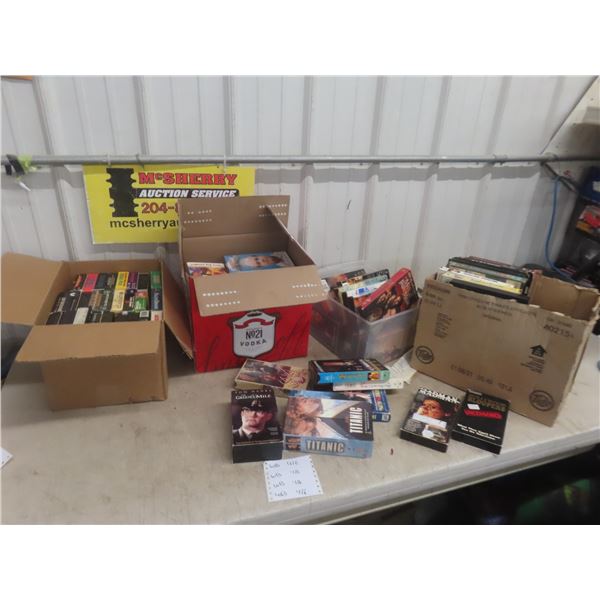 115 to 130 VHS Movies Tapes 