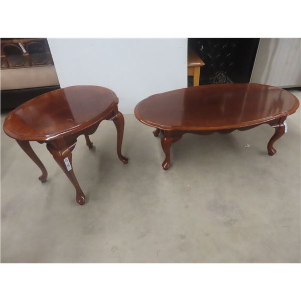 Coffee Table  15"x 46"x24" + End Table 20"x22"x26"