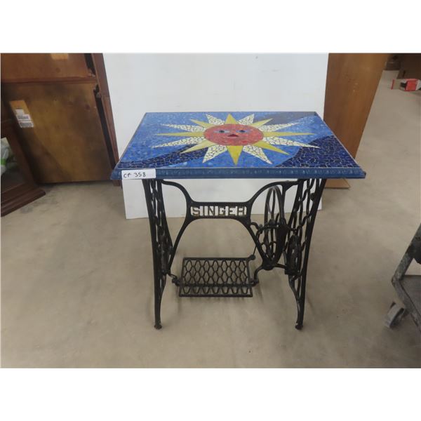 Cast Sewing Base Stand 29"x20"x26" with Ceramic Top 