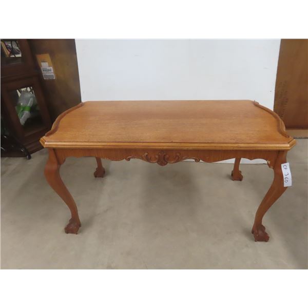 Antique Oak Coffee Table 18"x18"x36"