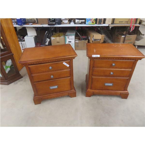 2 Night Stand / End Tables 29"x27"x18"