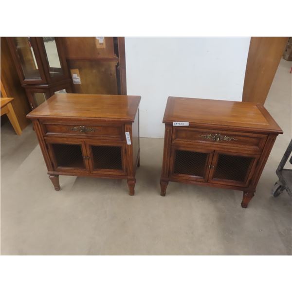 2 x End Tables 26"x16"x26"