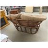 Image 6 : Double Wicker Basket Style Seat