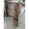 Image 1 : 50" Owl Wood Carving 