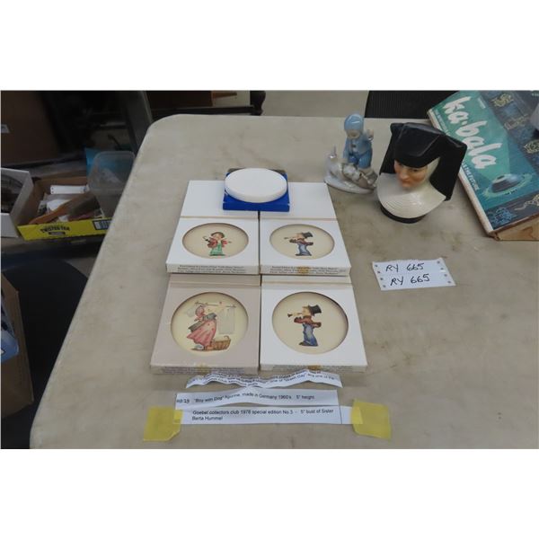 (5) Goebel 4" Miniature Collectors Plates