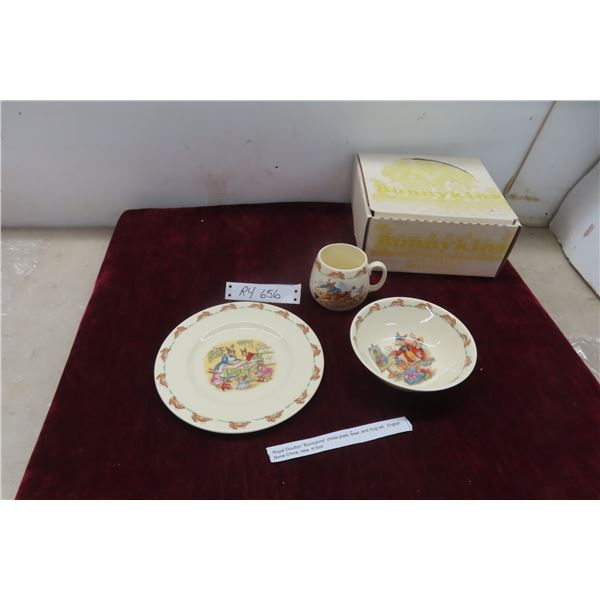 Royal Doulton Bunny Kins Childs Plate, Bowl 