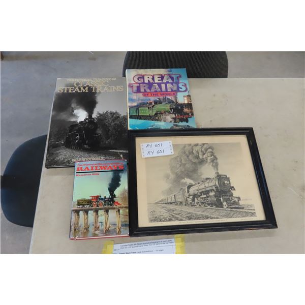 3 Hardcover Books " Trains" : Great Trains