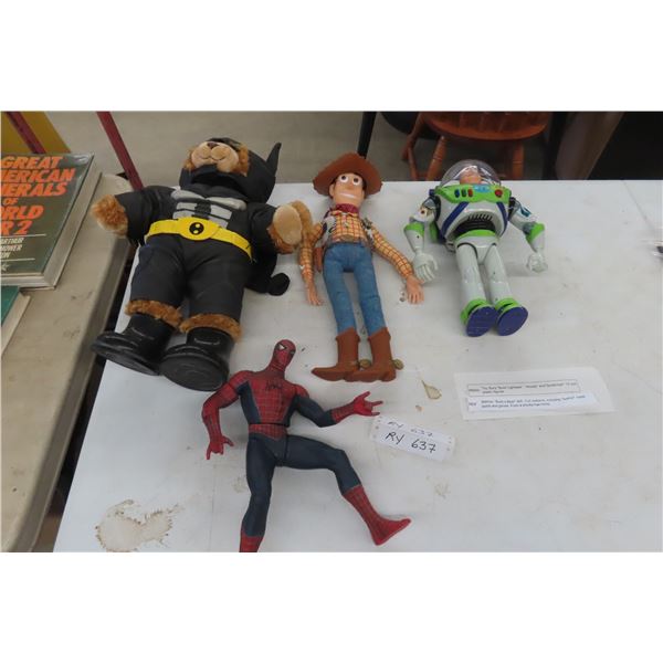Toy Story Buzz Lightyear, Woody, Spiderman 12" 