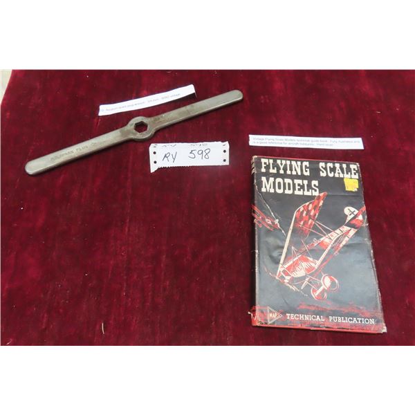 Vintage Aviation Spark Plug 3/4" Wrench WWII