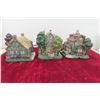 Image 2 : (3) Thomas Kinkade Lamplight Village Collection