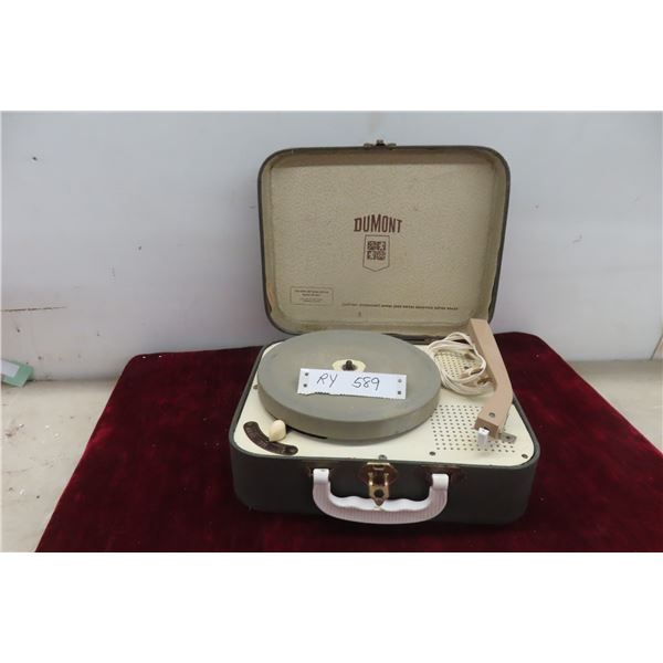Vintage Damont Childs Record Player Model 50 D-31