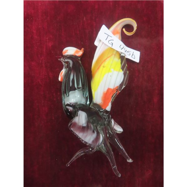 Vintage Art Glass Murano Rooster 9 1/2" High