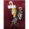 Image 2 : Vintage Art Glass Murano Rooster 9 1/2" High