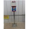 Image 1 : Northern Beaver Square Gumball Machine with keys   Metal Stand 46" Tall