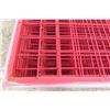 Image 3 : 20 Metal Red Grid Panels 4ft x 7ft Great for Fencing 