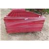Image 2 : 20 Metal Red Grid Panels 4ft x 7ft Great for Fencing 