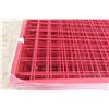 Image 3 : 20 Metal Red Grid Panels 4ft x 7ft Great for Fencing 