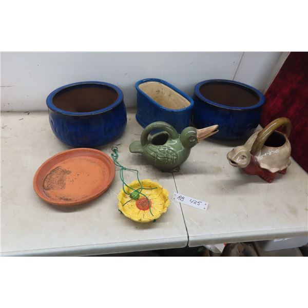 Outdoor Décor: Ceramic Pots, Cute Watering Containers +