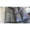Image 4 : Leather/ Leather Style Reclining Couch 80"