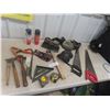 Image 1 : Saws, Knee Pads, Framing Hammer, Measuring Devices, Wrecking Bar / Pry Bar