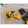 Image 5 : Dewalt 18v Angle Grinder, Drill, Light, Charger and 4 Batteries 