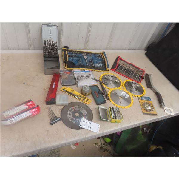 Drill and Spade Bits, Circular and Reciprocating Saw Blades, Sockets +