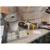 Image 6 : Electrical Supplies: Wire, Boxes, Lights, Switches and  Paint Tray 