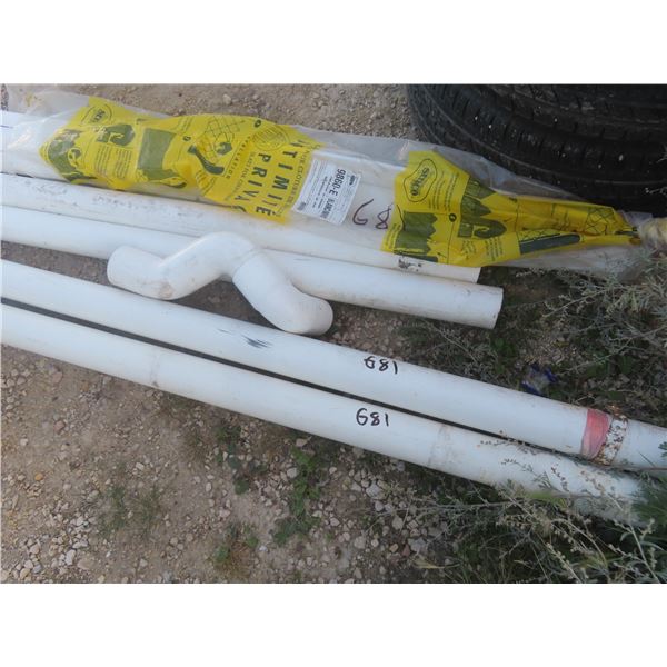 Plastic Pipe + Chain Link Slats 