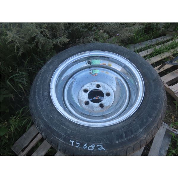 4 Tires & Rims - Chrome,  2x 185/65R14, 2x 175/65 14