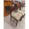 Image 2 : 4x  Antique Nesting Dining Room Chairs 