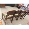 Image 4 : 4x  Antique Nesting Dining Room Chairs 