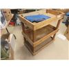 Image 3 : Rolling 3 Tier Wood Stand 33"x31"x18"
