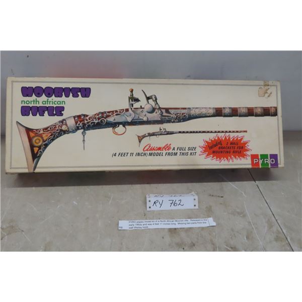 Pyro Plastic Model Kit North American Moorish Rifle 1960's