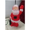 Image 3 : Santa Blow Mold 13'' Tall and Garden Gnome Hand Painted Resin 15 1/2'' Tall