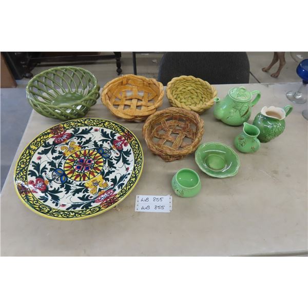 Decorative Platters Serving Ware Tea Pot Set