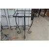 Image 2 : Wrought Iron Style Décor Table Base Book Case/CD Shelf and Windmill 