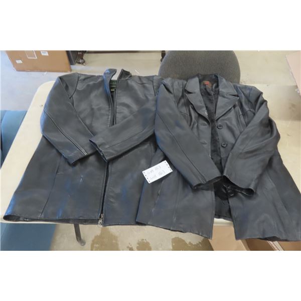 2 Damer Leather Jackets Large and Xlarge