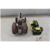 Image 4 : Metal Tractor and John Deere L110 Garden Tractor 