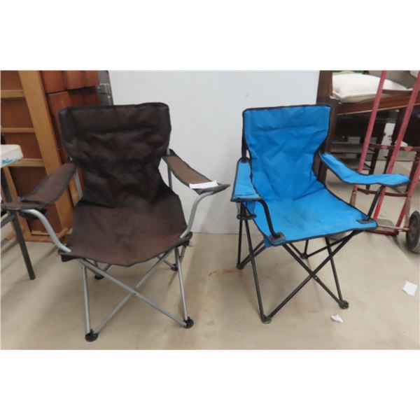 2 Folding Camping Chairs 