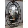 Image 1 : Oval Mirror with Decorative Frame 36x22