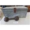 Image 1 : Galvanized Box 10x23x12 with Lid and Barbell