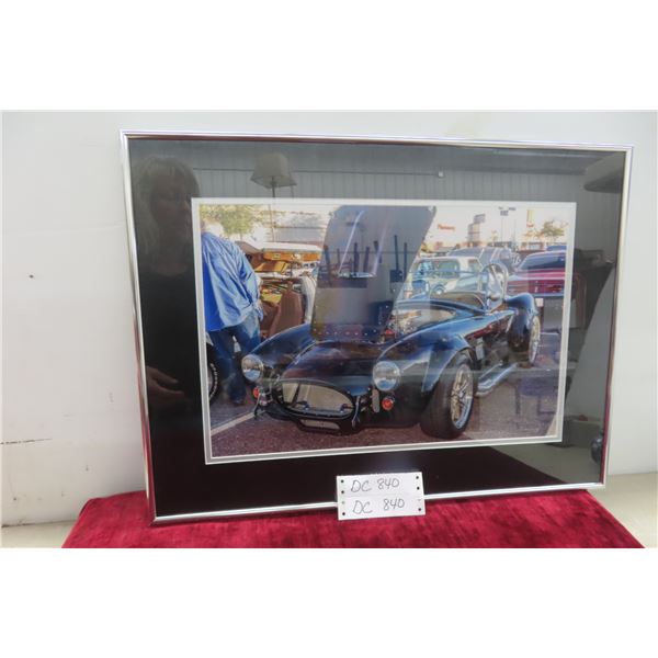 Cobra and Delorian Car Framed Photo 24x17