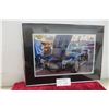 Image 1 : Cobra and Delorian Car Framed Photo 24x17