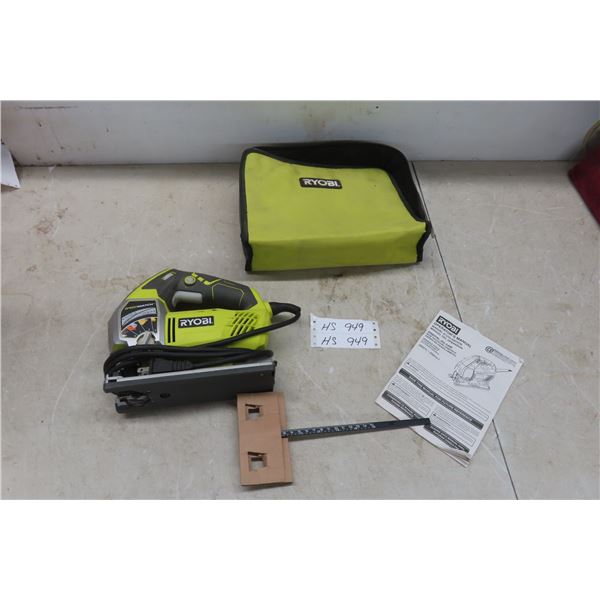 New Ryobi Orbital Jigsaw with Manual and Case