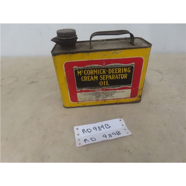 McCormick Deering Cream Separator Can 1920s 