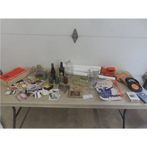 45's Records, Posters, Bear Plushie, Insulators, 