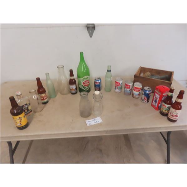 Schmidt Beer Cans, Old Beer + Pop Bottles