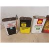 Image 2 : 10x Quart Oil Cans , Shell, J.D, Chrysler, AM + 
